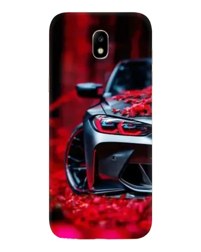 Чехол для Samsung Galaxy J5 2017 (J530F EU) с картинкой «Спортивная BMW и цветы»