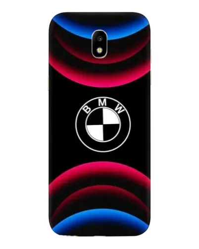 Чехол для Samsung Galaxy J5 2017 (J530F EU) с картинкой «Логотип BMW и неоновые дуги»
