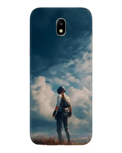 Чехол для Samsung Galaxy J5 2017 (J530F EU) с картинкой «Герой PUBG на скале»