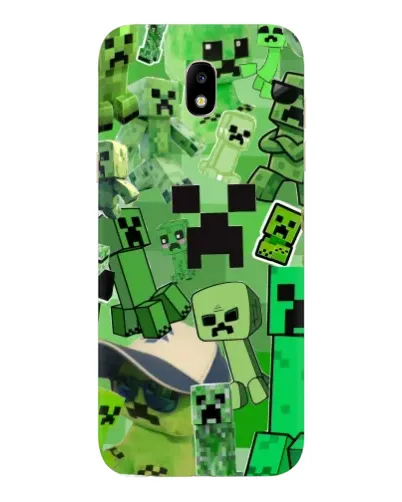 Чехол для Samsung Galaxy J5 2017 (J530F EU) с картинкой «Криперы Minecraft»
