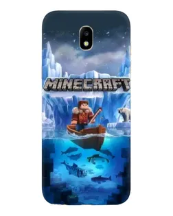 Чехол для Samsung Galaxy J5 2017 (J530F EU) с картинкой «Minecraft ледяной мир»