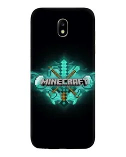 Чехол для Samsung Galaxy J5 2017 (J530F EU) с картинкой «Minecraft Diamond лого»