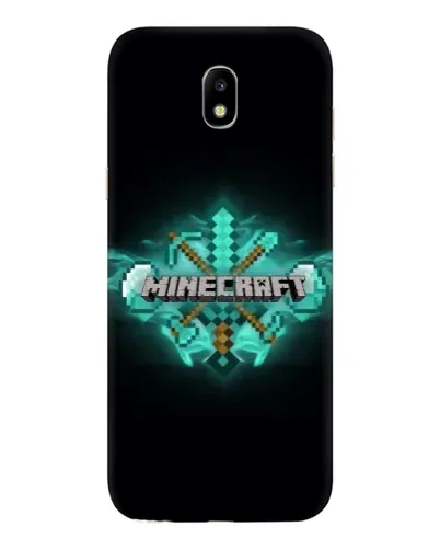 Чехол для Samsung Galaxy J5 2017 (J530F EU) с картинкой «Minecraft Diamond лого»