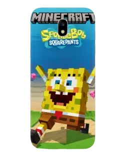 Чохол для Samsung Galaxy J5 2017 (J530F EU) з картинкою «Губка Боб Minecraft»