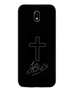 Чехол для Samsung Galaxy J5 2017 (J530F EU) с картинкой «Графический крест Jesus»