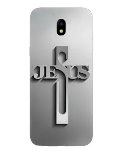 Чехол для Samsung Galaxy J5 2017 (J530F EU) с картинкой «Металлический крест Jesus»