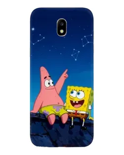 Чехол для Samsung Galaxy J5 2017 (J530F EU) с картинкой «Губка Боб и Патрик ночью»