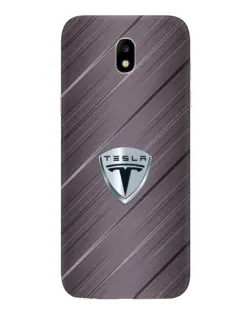 Чехол для Samsung Galaxy J5 2017 (J530F EU) с картинкой «Металлическая текстура Tesla»
