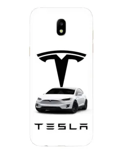 Чехол для Samsung Galaxy J5 2017 (J530F EU) с картинкой «Tesla White Style»