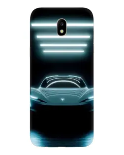 Чехол для Samsung Galaxy J5 2017 (J530F EU) с картинкой «Tesla в неоне»
