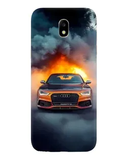 Чехол для Samsung Galaxy J5 2017 (J530F EU) с картинкой «Audi в огненном дыму»