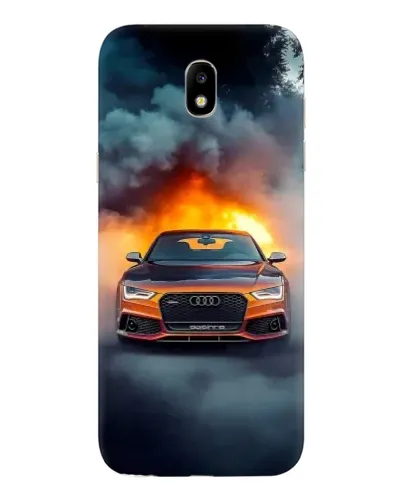 Чехол для Samsung Galaxy J5 2017 (J530F EU) с картинкой «Audi в огненном дыму»