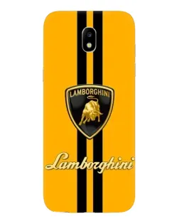 Чехол для Samsung Galaxy J5 2017 (J530F EU) с картинкой «Lamborghini Stripe желтый»