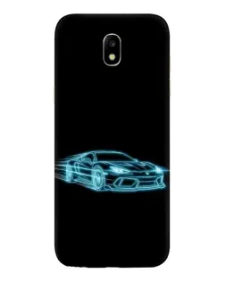 Чохол для Samsung Galaxy J5 2017 (J530F EU) з картинкою «Неоновий контур Lamborghini»
