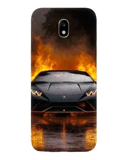 Чохол для Samsung Galaxy J5 2017 (J530F EU) з картинкою «Lamborghini у вогні»