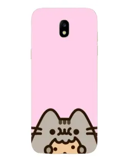 Чехол для Samsung Galaxy J5 2017 (J530F EU) с картинкой «Pusheen и печенье»