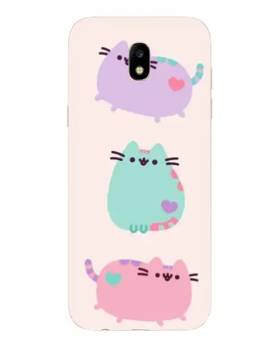 Чехол для Samsung Galaxy J5 2017 (J530F EU) с картинкой «Pusheen трио»