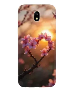 Чехол для Samsung Galaxy J5 2017 (J530F EU) с картинкой «Розовый цвет сердце на фоне заката» Чехол для Samsung Galaxy J5 2017 (J530F EU) с картинкой «Розовый цвет сердце на фоне заката»