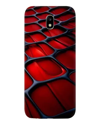 Чехол для Samsung Galaxy J5 2017 (J530F EU) с картинкой «Красная глянцевая сетка»