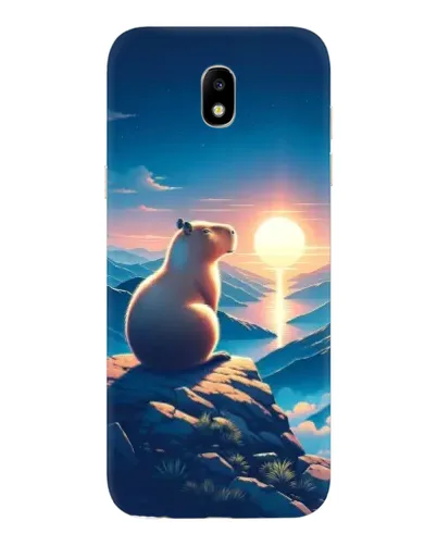 Чохол для Samsung Galaxy J5 2017 (J530F EU) з картинкою «Захід сонця з капібарою»