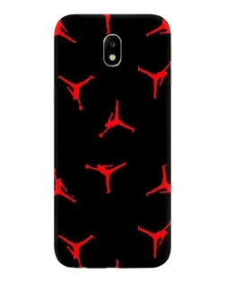 Чехол для Samsung Galaxy J7 2017 (J730F EU) с картинкой «Jordan Red Pattern»