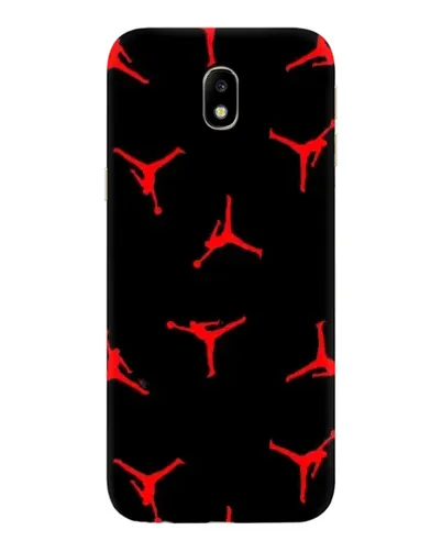 Чехол для Samsung Galaxy J7 2017 (J730F EU) с картинкой «Jordan Red Pattern»