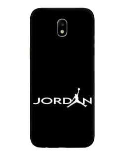 Чехол для Samsung Galaxy J7 2017 (J730F EU) с картинкой «Jordan White Logo»