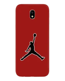 Чехол для Samsung Galaxy J7 2017 (J730F EU) с картинкой «Jordan Red Back»