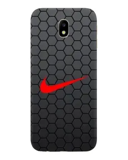 Чехол для Samsung Galaxy J7 2017 (J730F EU) с картинкой «Nike — карбоновая сетка»