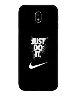Чехол для Samsung Galaxy J7 2017 (J730F EU) с картинкой «Текстовый принт Nike»