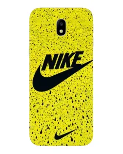 Чехол для Samsung Galaxy J7 2017 (J730F EU) с картинкой «Желтый текстурный Nike»