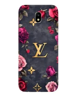 Чехол для Samsung Galaxy J7 2017 (J730F EU) с картинкой «Цветочный Louis Vuitton»