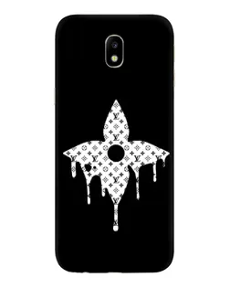 Чехол для Samsung Galaxy J7 2017 (J730F EU) с картинкой «Цветочная монограмма»
