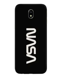 Чехол для Samsung Galaxy J7 2017 (J730F EU) с картинкой «NASA — вертикальный логотип»