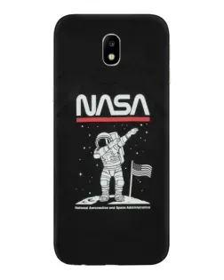 Чехол для Samsung Galaxy J7 2017 (J730F EU) с картинкой «NASA — шагаем по Луне»