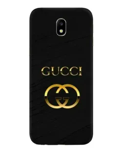 Чехол для Samsung Galaxy J7 2017 (J730F EU) с картинкой «Золотой логотип Gucci»