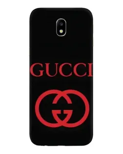 Чехол для Samsung Galaxy J7 2017 (J730F EU) с картинкой «Gucci — красный логотип»