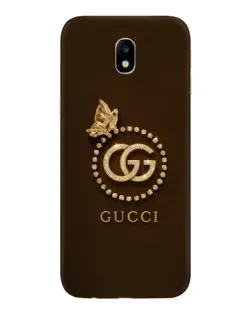 Чехол для Samsung Galaxy J7 2017 (J730F EU) с картинкой «Gucci — золотая бабочка»