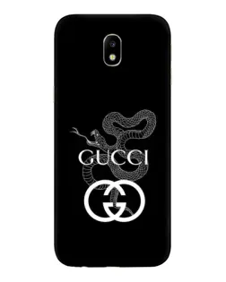 Чехол для Samsung Galaxy J7 2017 (J730F EU) с картинкой «Gucci — серебряная змея»