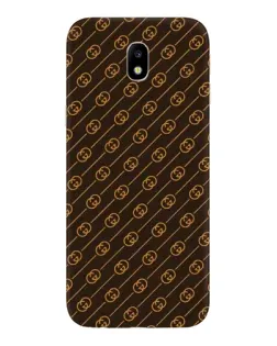 Чехол для Samsung Galaxy J7 2017 (J730F EU) с картинкой «Gucci — золотые диагонали»