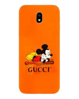 Чохол для Samsung Galaxy J7 2017 (J730F EU) з картинкою «Міккі Маус Gucci — помаранч»