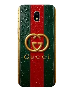 Чохол для Samsung Galaxy J7 2017 (J730F EU) з картинкою «Gucci — фірмова смуга та золото»