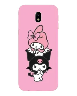 Чехол для Samsung Galaxy J7 2017 (J730F EU) с картинкой «My Melody и Kuromi»