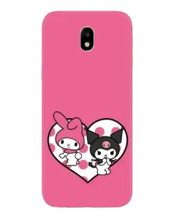 Чехол для Samsung Galaxy J7 2017 (J730F EU) с картинкой «Kuromi и My Melody»