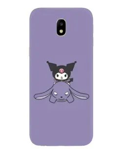 Чехол для Samsung Galaxy J7 2017 (J730F EU) с картинкой «Kuromi на лиловом фоне»