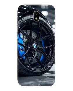 Чехол для Samsung Galaxy J7 2017 (J730F EU) с картинкой «Колесо BMW вблизи»