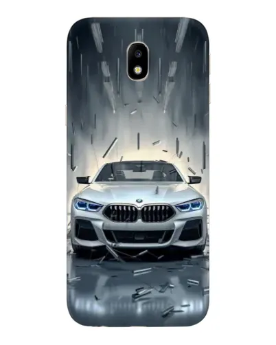 Чехол для Samsung Galaxy J7 2017 (J730F EU) с картинкой «BMW в свете фар»