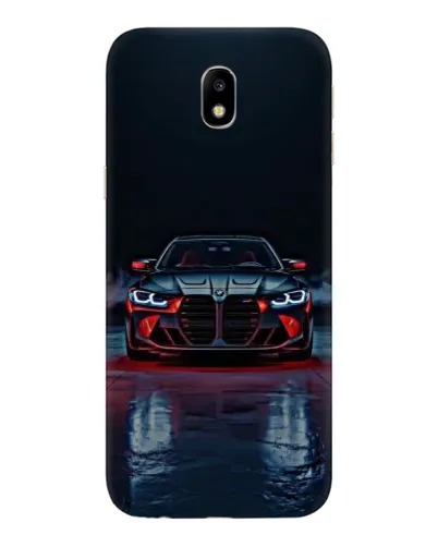 Чехол для Samsung Galaxy J7 2017 (J730F EU) с картинкой «BMW на мокрой дороге»