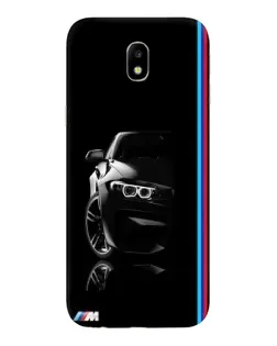 Чехол для Samsung Galaxy J7 2017 (J730F EU) с картинкой «Силуэт BMW в темноте»