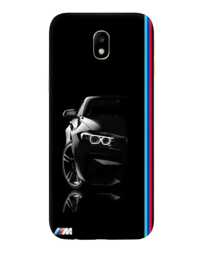 Чехол для Samsung Galaxy J7 2017 (J730F EU) с картинкой «Силуэт BMW в темноте»